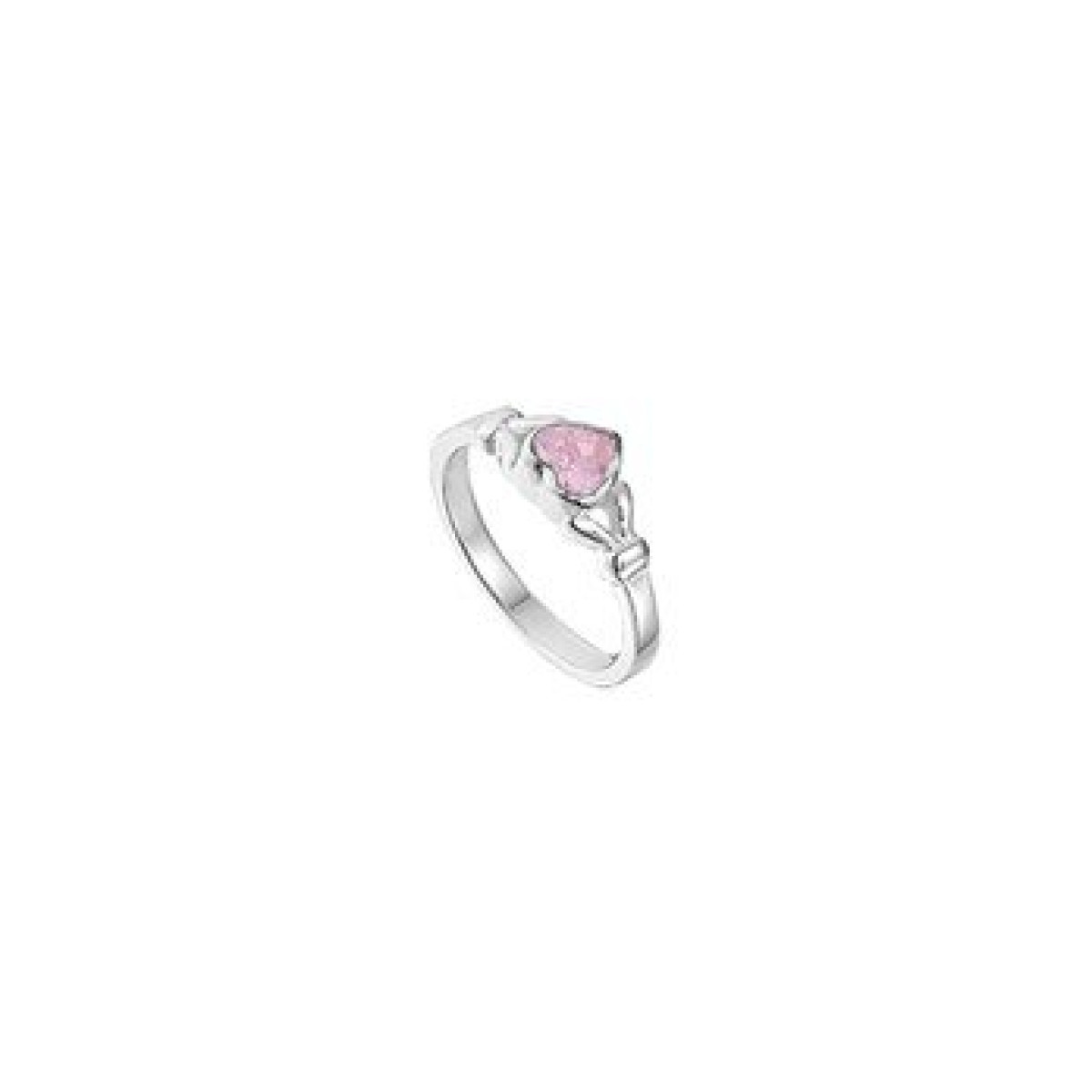 Zilveren ring hartje