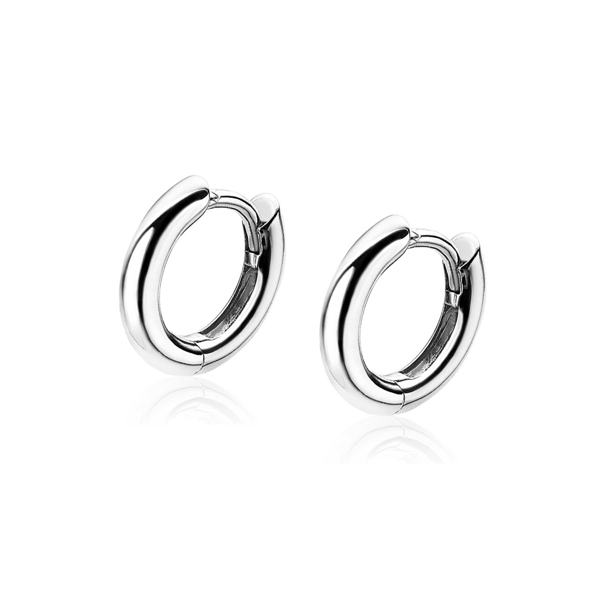 Zinzi Amaka's Favorieten ZIO194 zilveren oorringen 2 mm breed - Diameter 12 mm