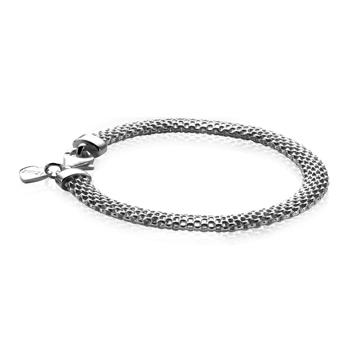 Zinzi Chain ZIA879 zilveren armband met open ronde schakels 6 mm breed - Lengte 18.5 cm