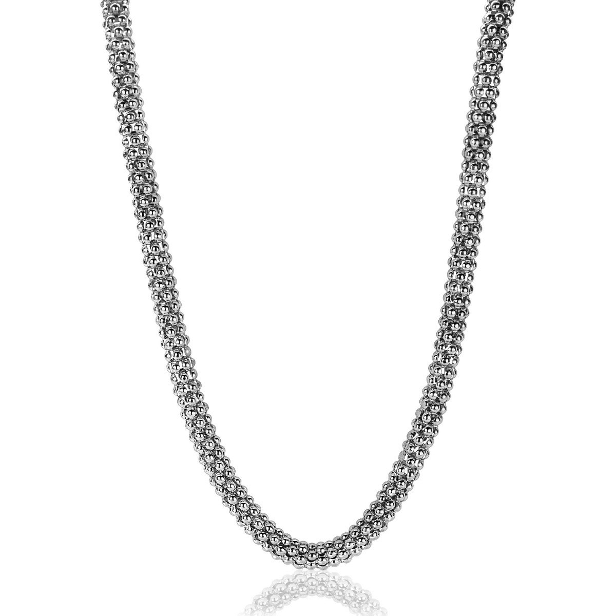 Zinzi Chain ZIC733 zilveren schakelketting met ronde schakels - Lengte 45 cm