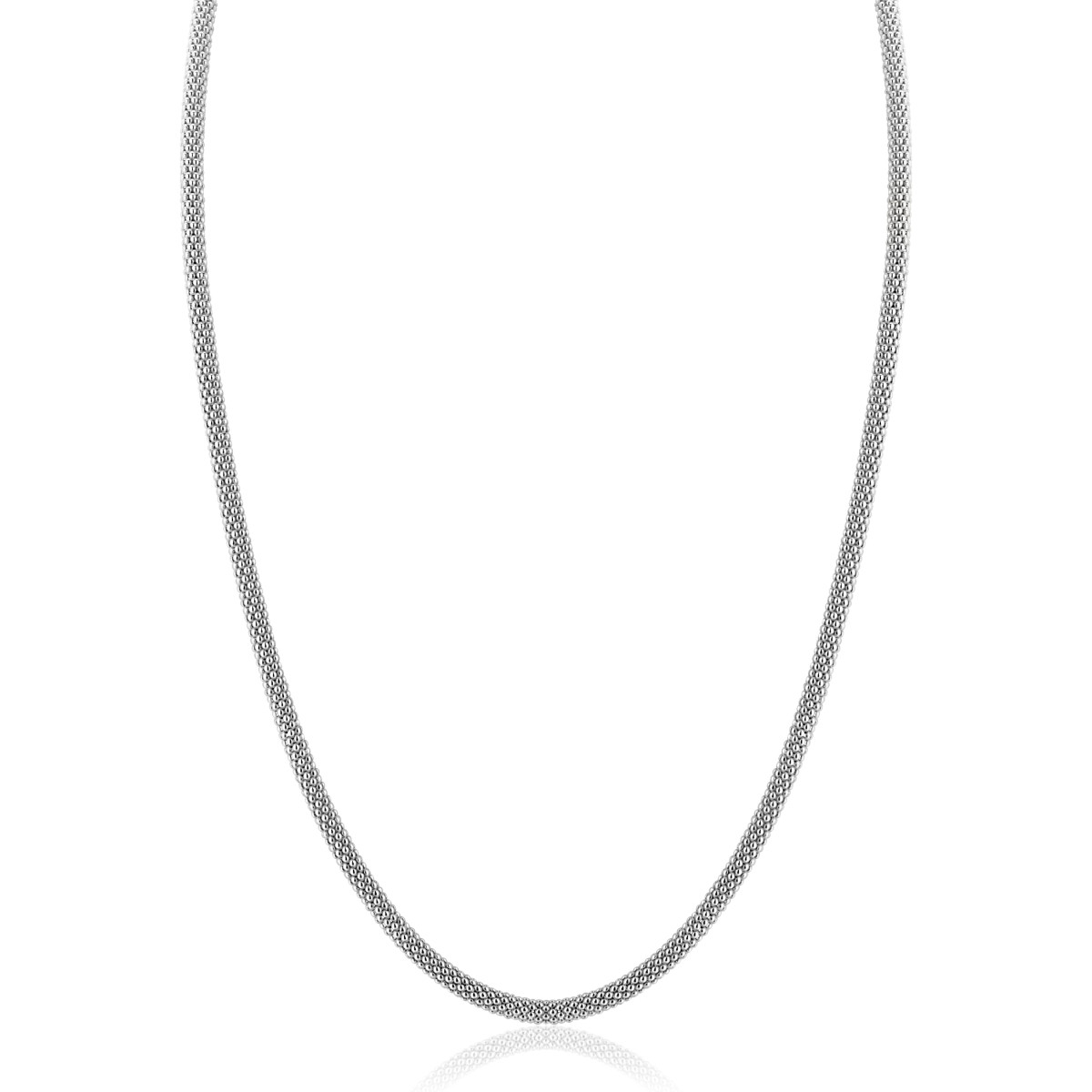 Zinzi Fatima's Favorieten ZIC2765 zilveren schakelketting 3 mm breed - Lengte 42 cm