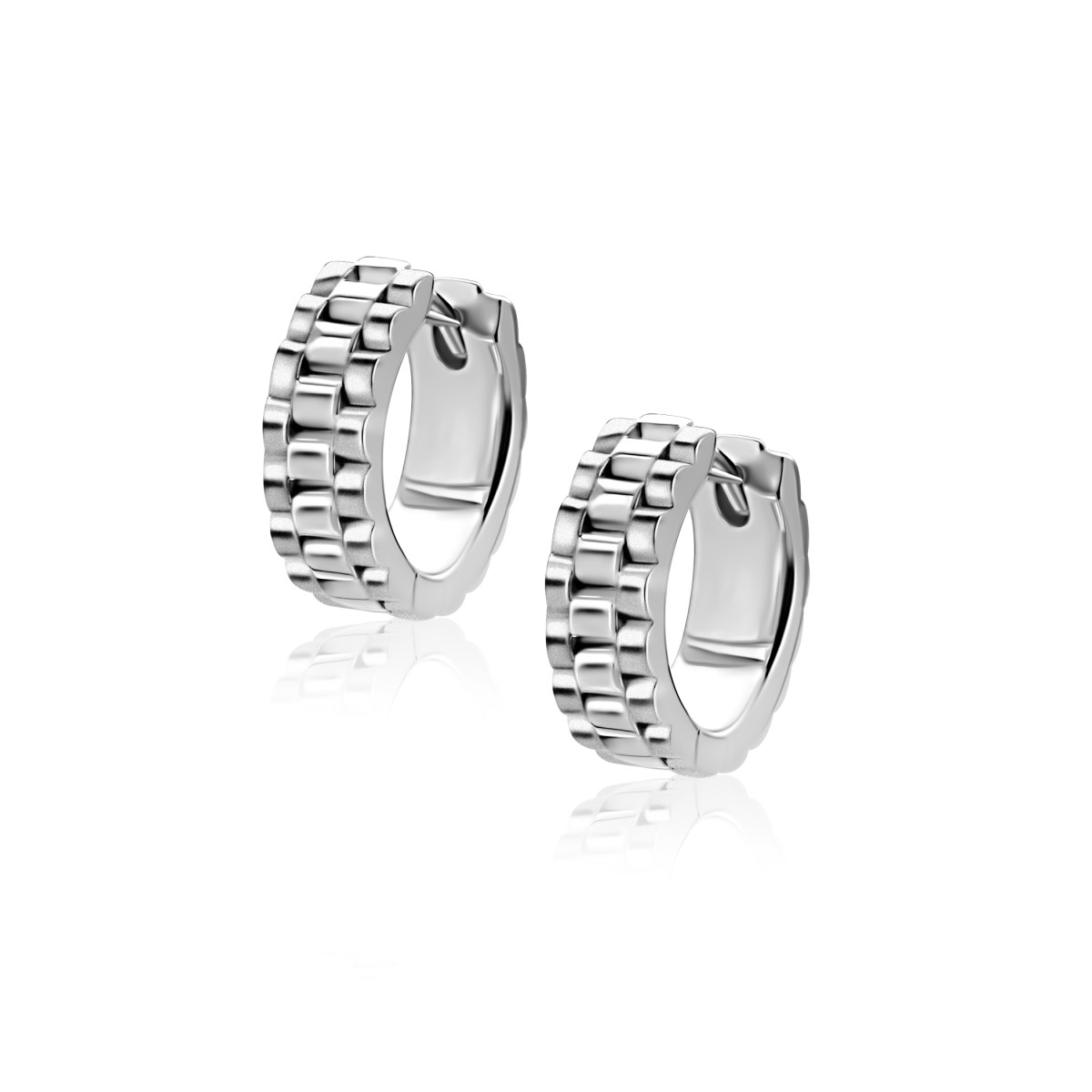 Zinzi Fatima's Favorieten ZIO2736 zilveren oorringen rolex 5 mm breed - Diameter 15 mm