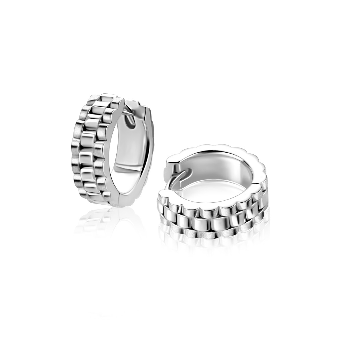 Zinzi Fatima's Favorieten ZIO2736 zilveren oorringen rolex 5 mm breed - Diameter 15 mm