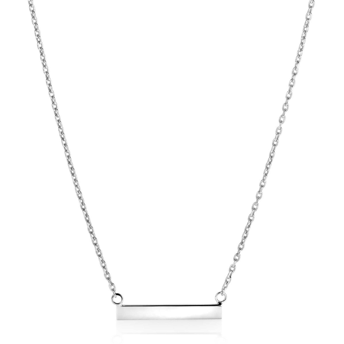 Zinzi Gravures ZIC2344 zilveren ketting met barhanger - Lengte 40-45 cm