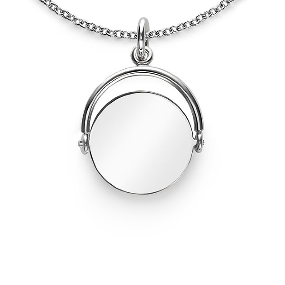 Zinzi Gravures ZIH2217 zilveren graveerhanger rond 18 mm breed - Hoogte 27 mm