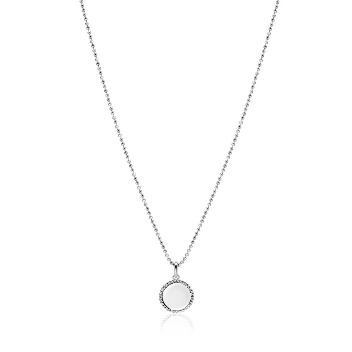 Zinzi Gravures ZIH2650 zilveren graveerhanger rond 12 mm breed - Hoogte 17.5 mm