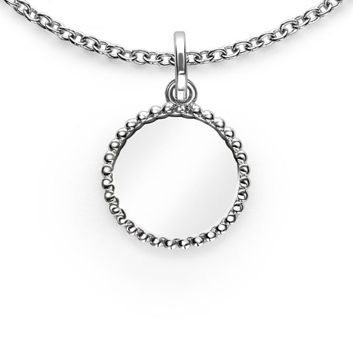 Zinzi Gravures ZIH2650 zilveren graveerhanger rond 12 mm breed - Hoogte 17.5 mm