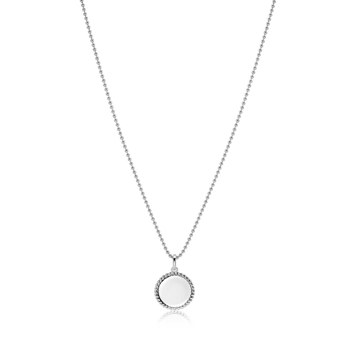 Zinzi Gravures ZIH2651 zilveren graveerhanger rond 13.5 mm breed - Hoogte 19.5 mm