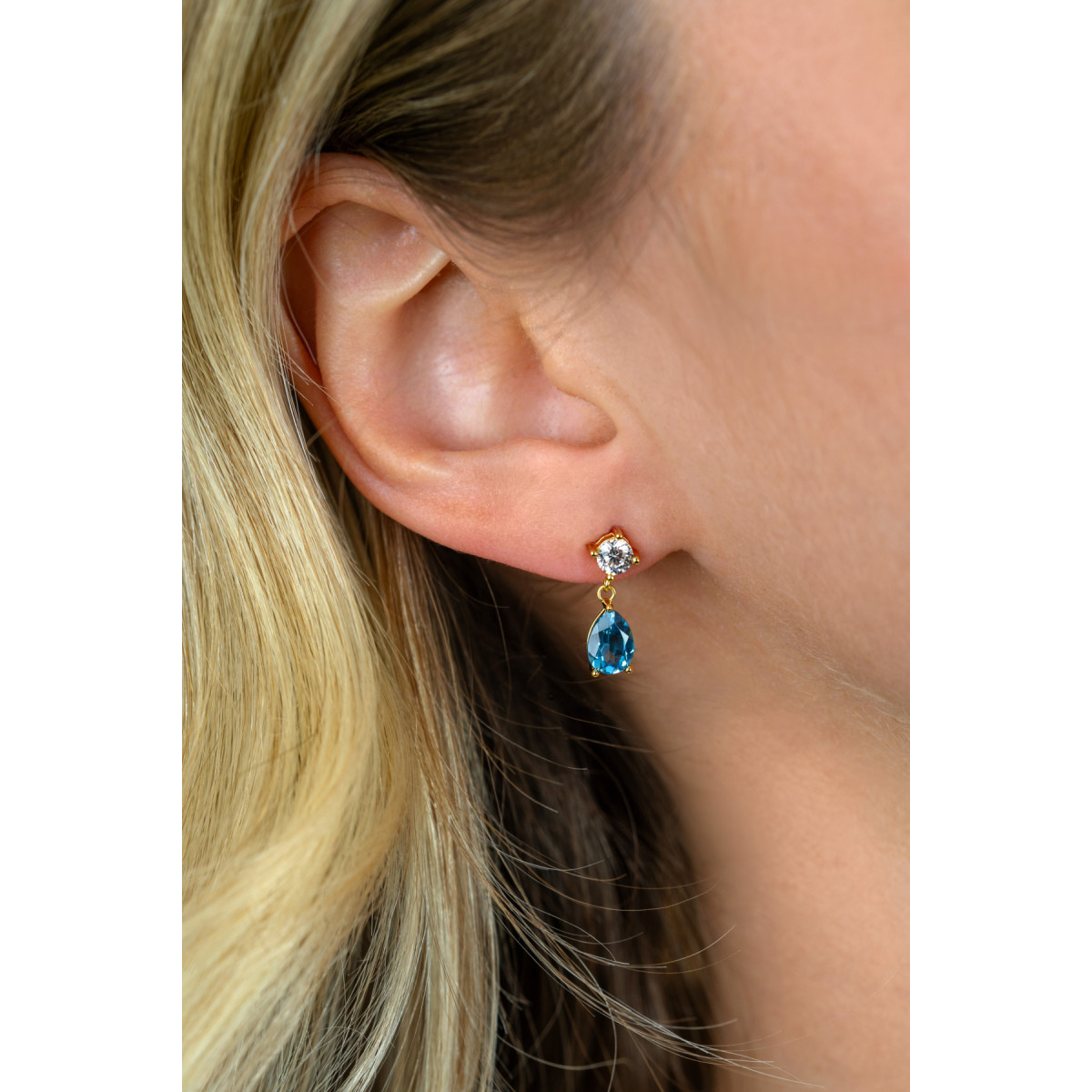 Zinzi Liekes Favorieten ZIO2744 oorstekers met zirkonia's 5 mm breed - Hoogte 16 mm