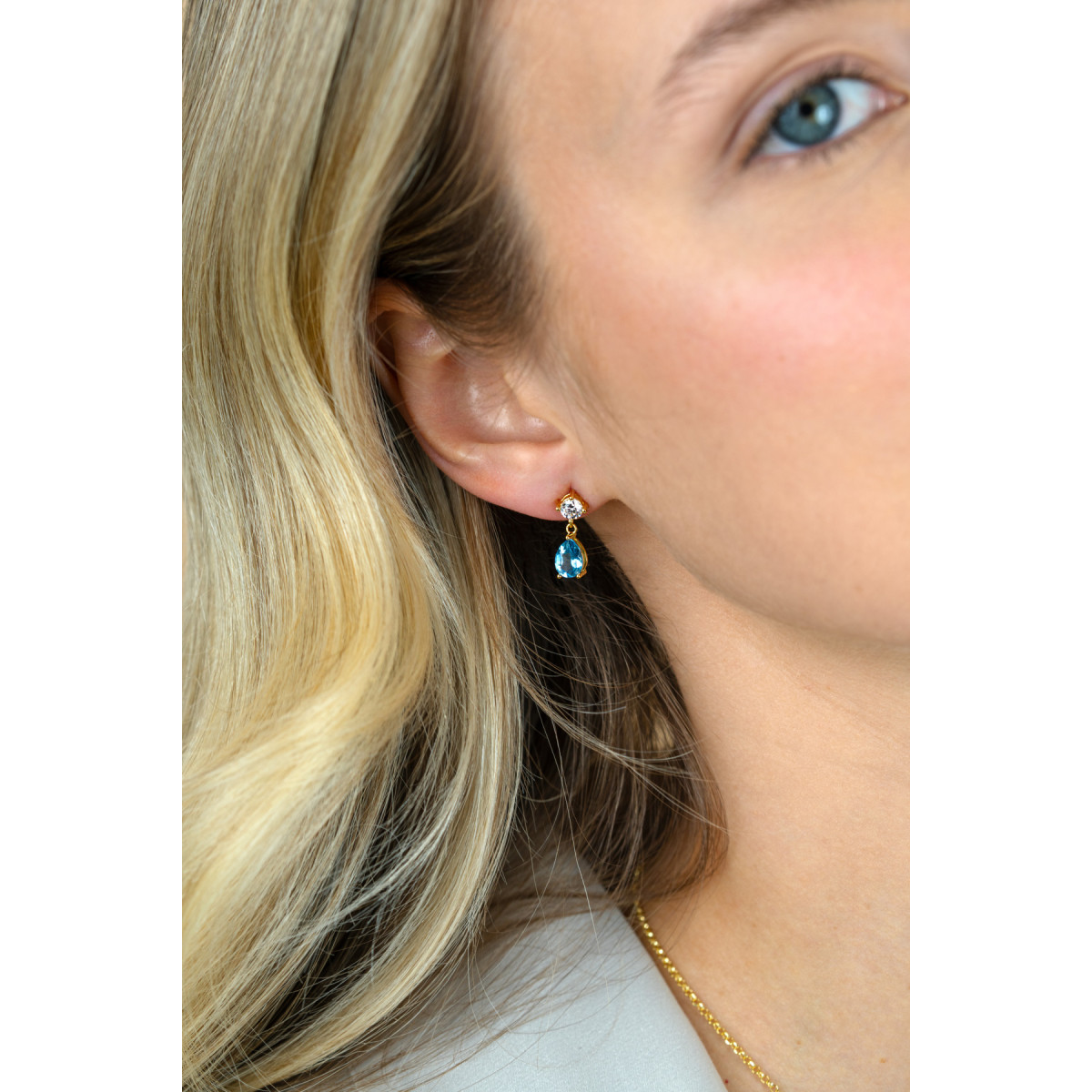 Zinzi Liekes Favorieten ZIO2744 oorstekers met zirkonia's 5 mm breed - Hoogte 16 mm