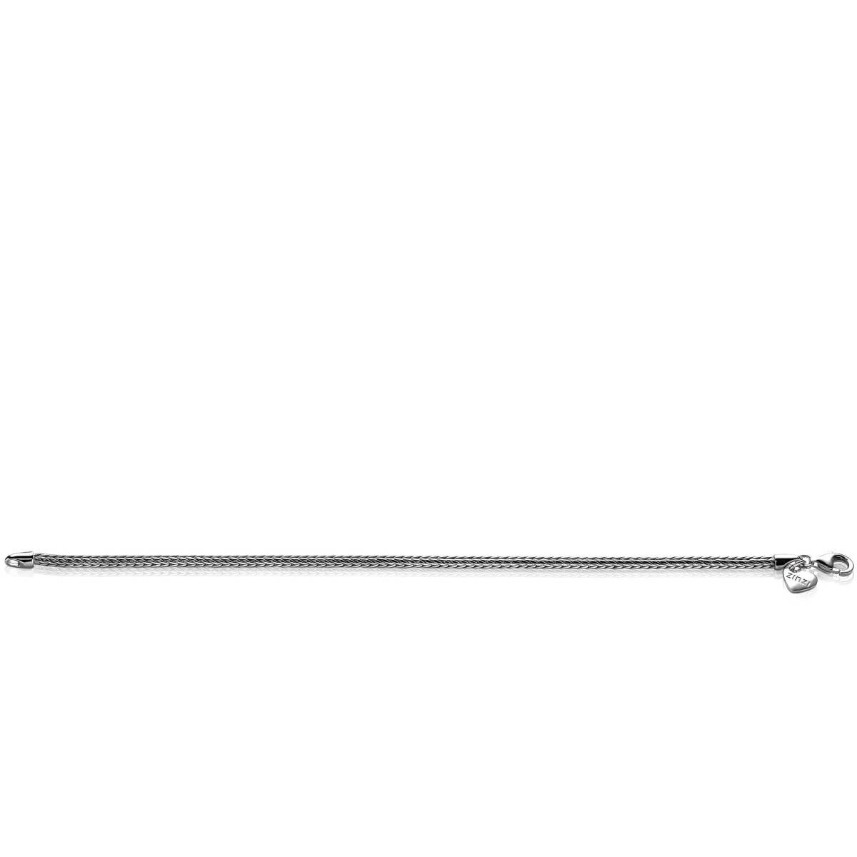 Zinzi ZIA1287 zilveren schakelarmband met palmier schakels 2.5 mm breed - Lengte 19 cm