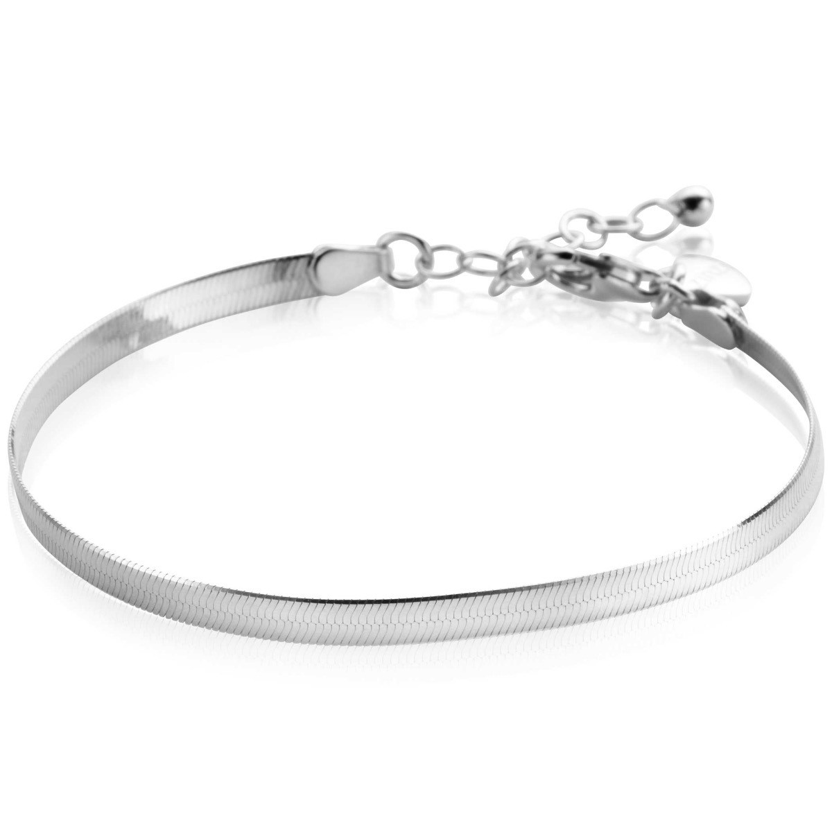 Zinzi ZIA2292 zilveren armband met slangen schakels 3.5 mm breed - Lengte 17-20 cm