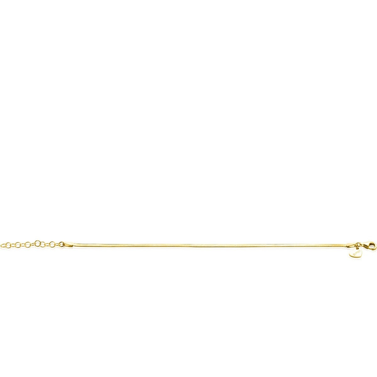 Zinzi ZIA2360 goudkleurige armband met slangenschakels 1.9 mm breed - Lengte 16.5-19.5 cm