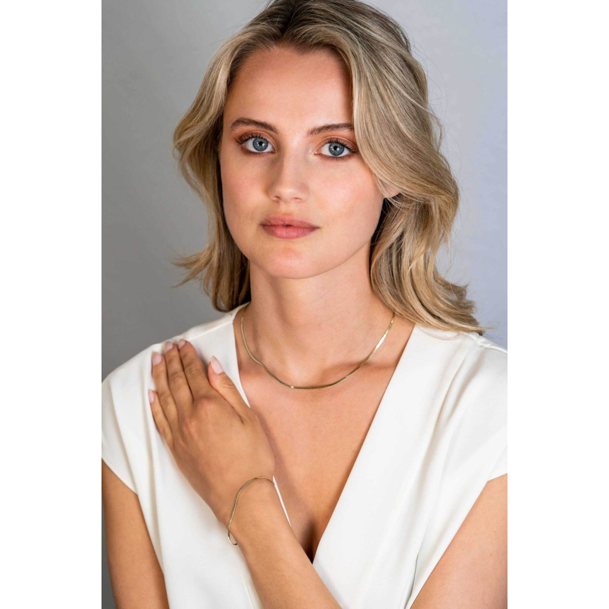 Zinzi ZIA2360 goudkleurige armband met slangenschakels 1.9 mm breed - Lengte 16.5-19.5 cm