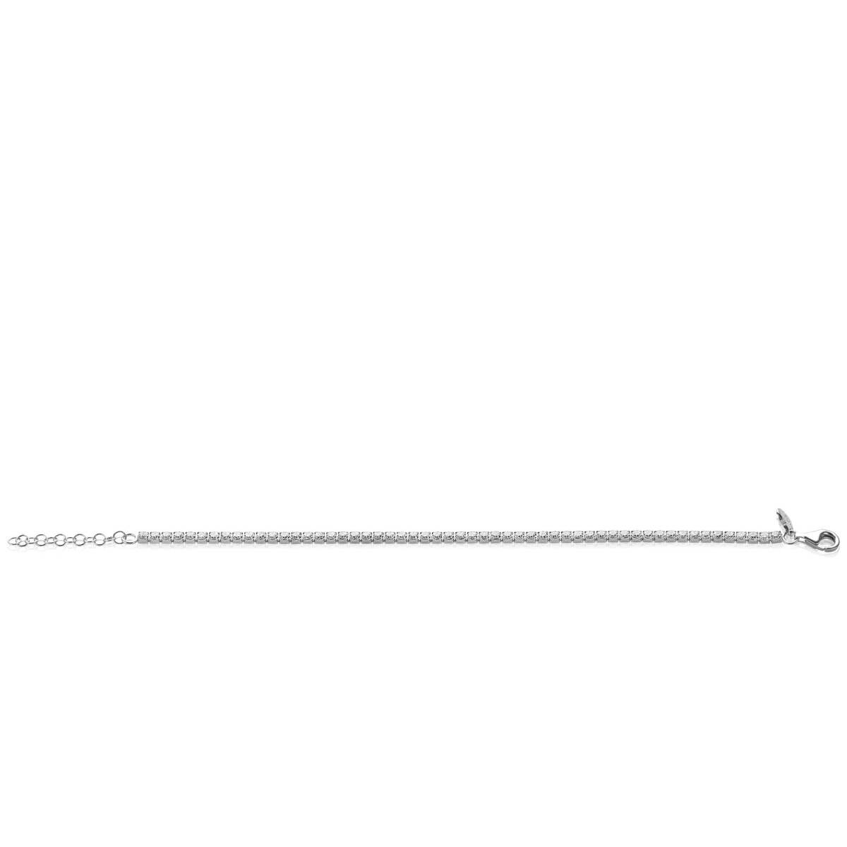 Zinzi ZIA2665 zilveren tennisarmband met zirkonia 3 mm breed - Lengte 17-20 cm