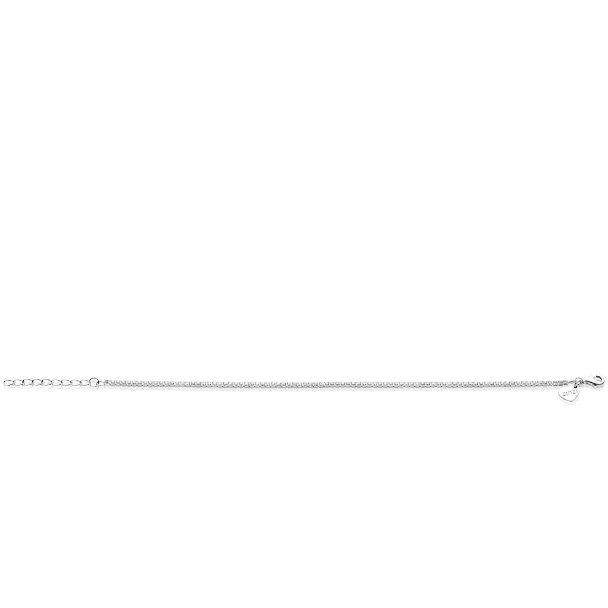 Zinzi ZIA2794 zilveren tennisarmband met zirkonia 1.7 mm breed - Lengte 17-19.5 cm