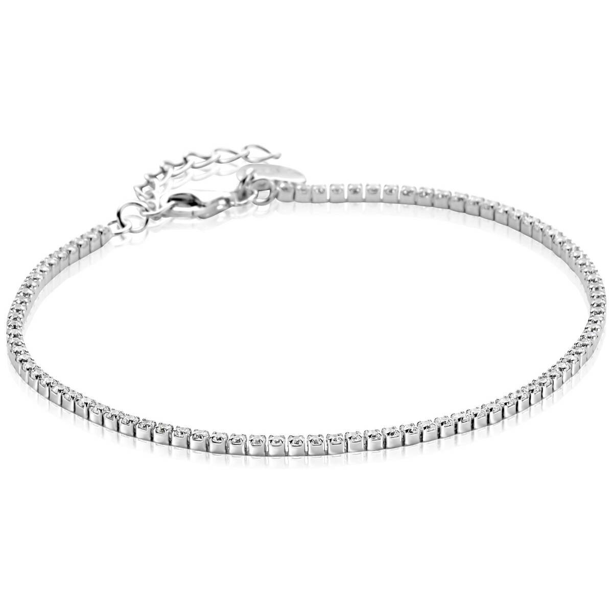 Zinzi ZIA2794 zilveren tennisarmband met zirkonia 1.7 mm breed - Lengte 17-19.5 cm