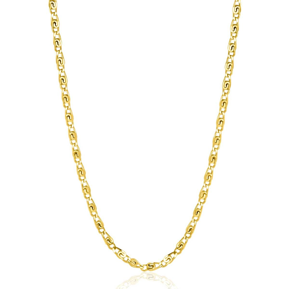 Zinzi ZIC2479G goudkleurige schakelketting 1.6 mm breed - Lengte 42-45 cm