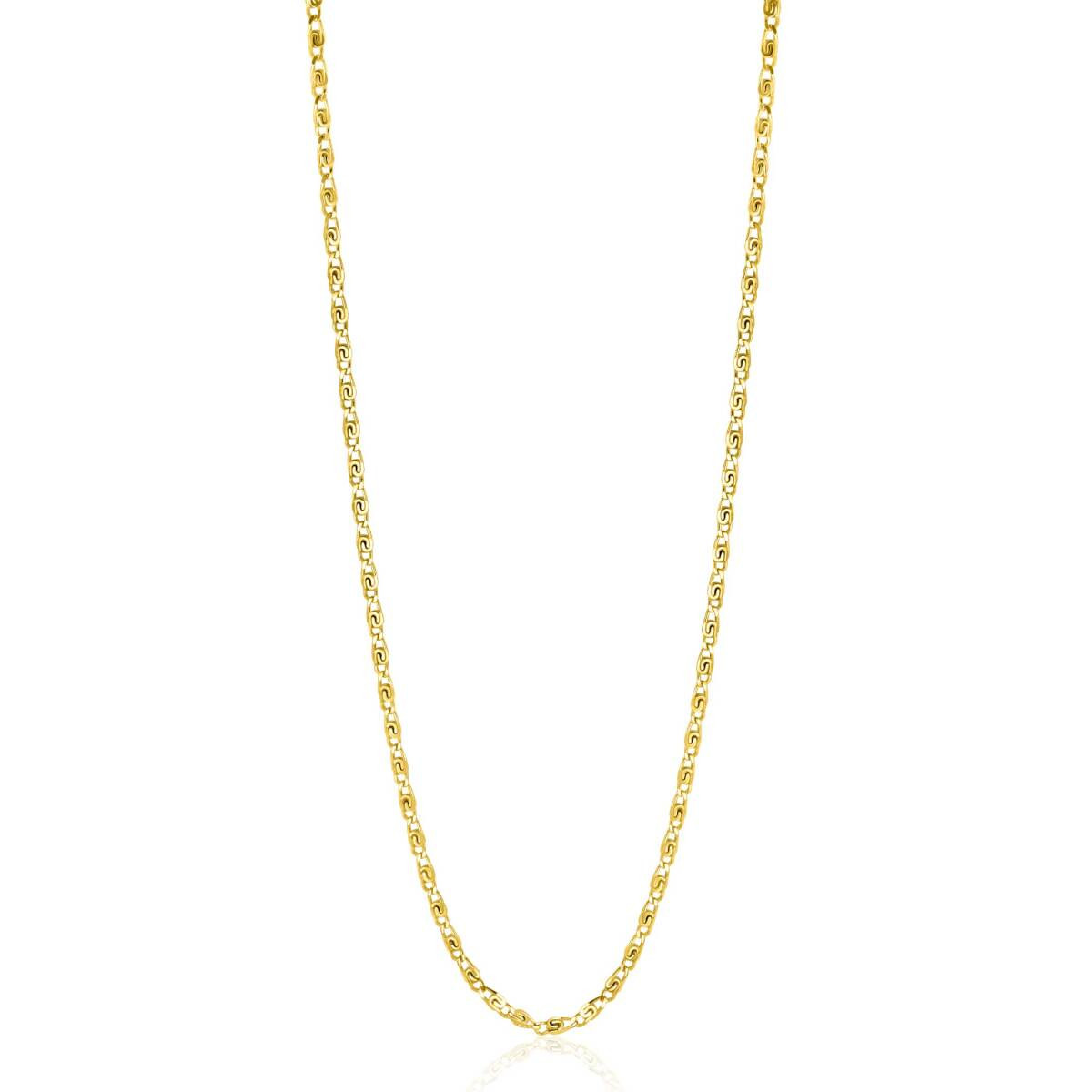 Zinzi ZIC2479G goudkleurige schakelketting 1.6 mm breed - Lengte 42-45 cm