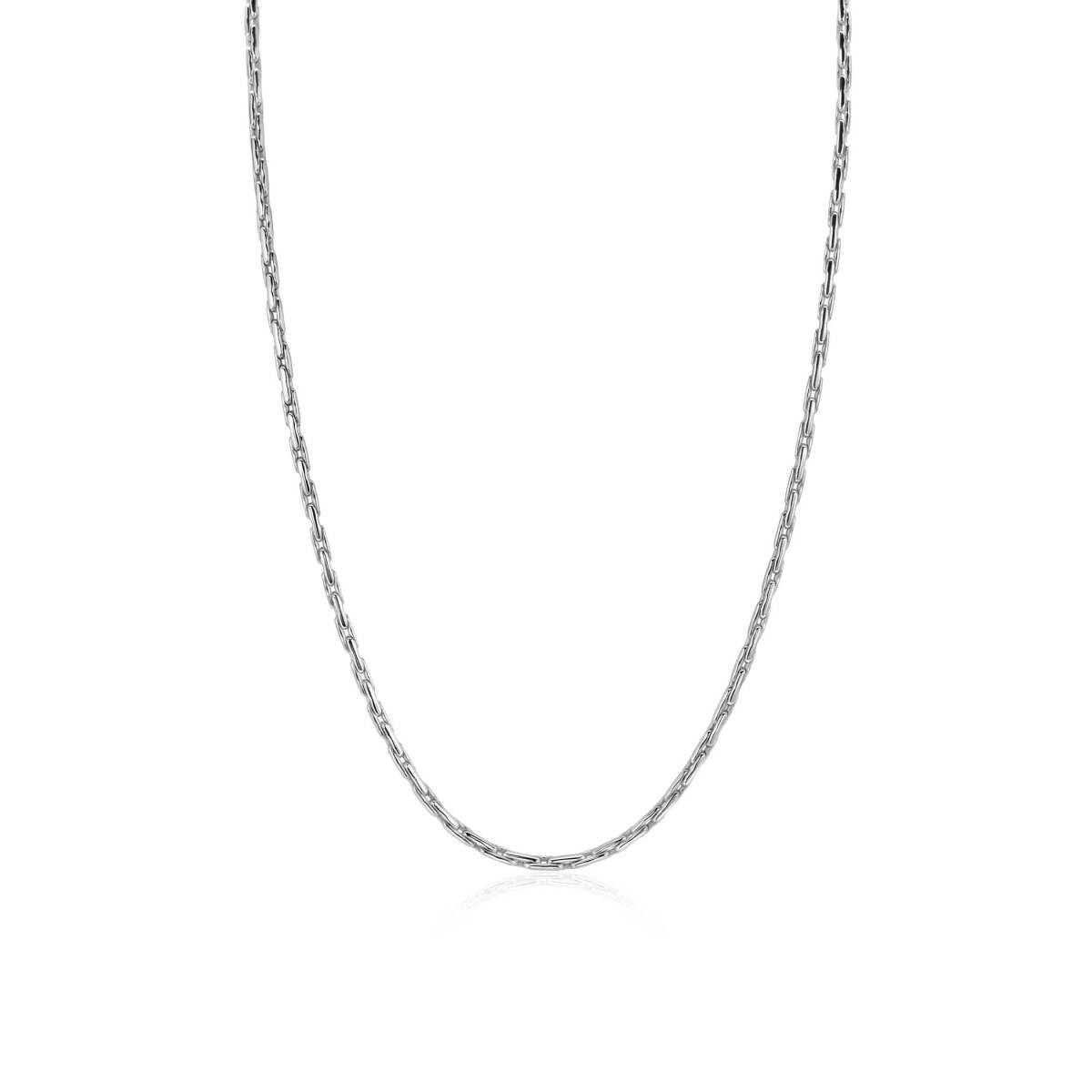 Zinzi ZIC2648 zilveren cardano schakelketting 2.3 mm breed - Lengte 43-45 cm