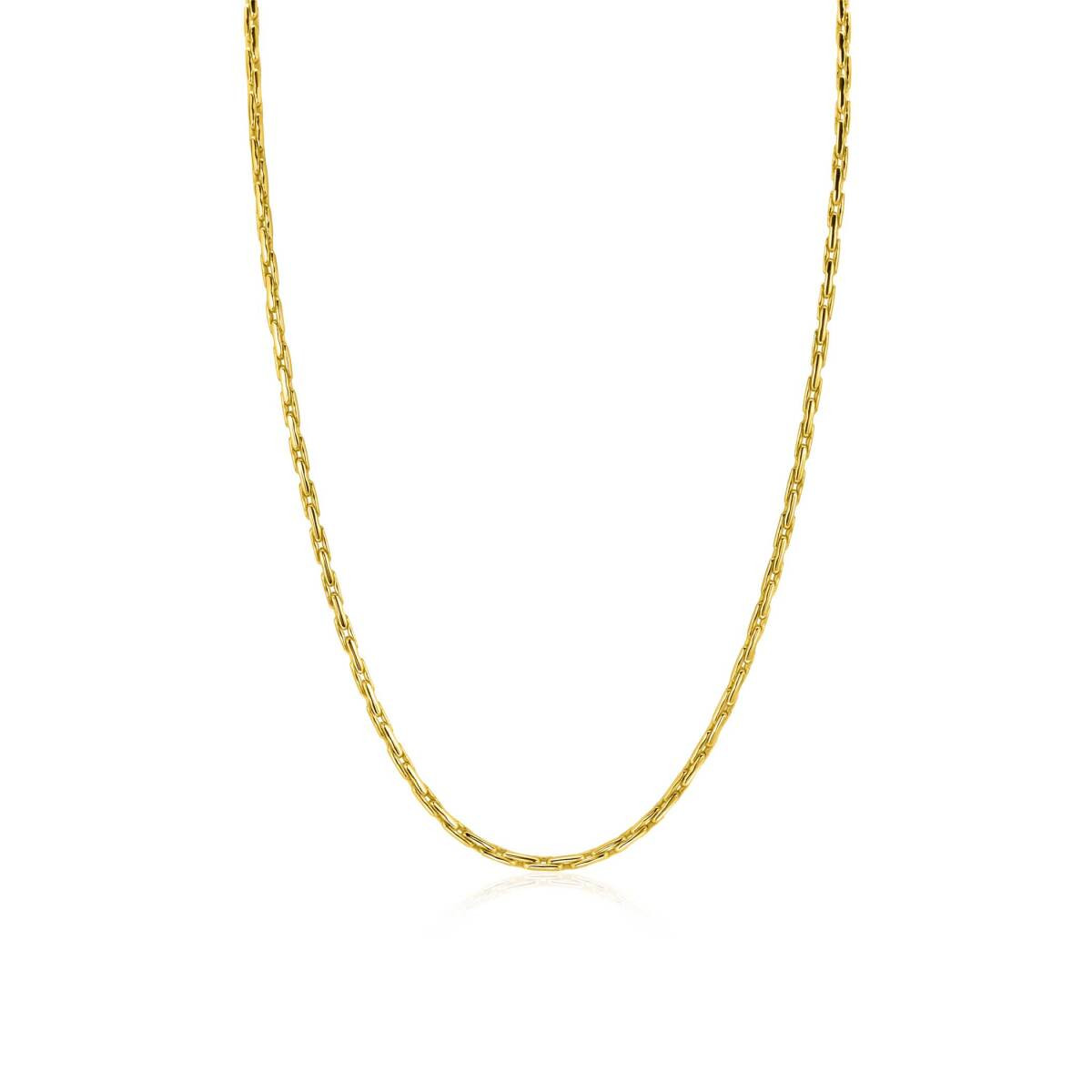Zinzi ZIC2648G goudkleurige cardano schakelketting 2.3 mm breed - Lengte 43-45 cm