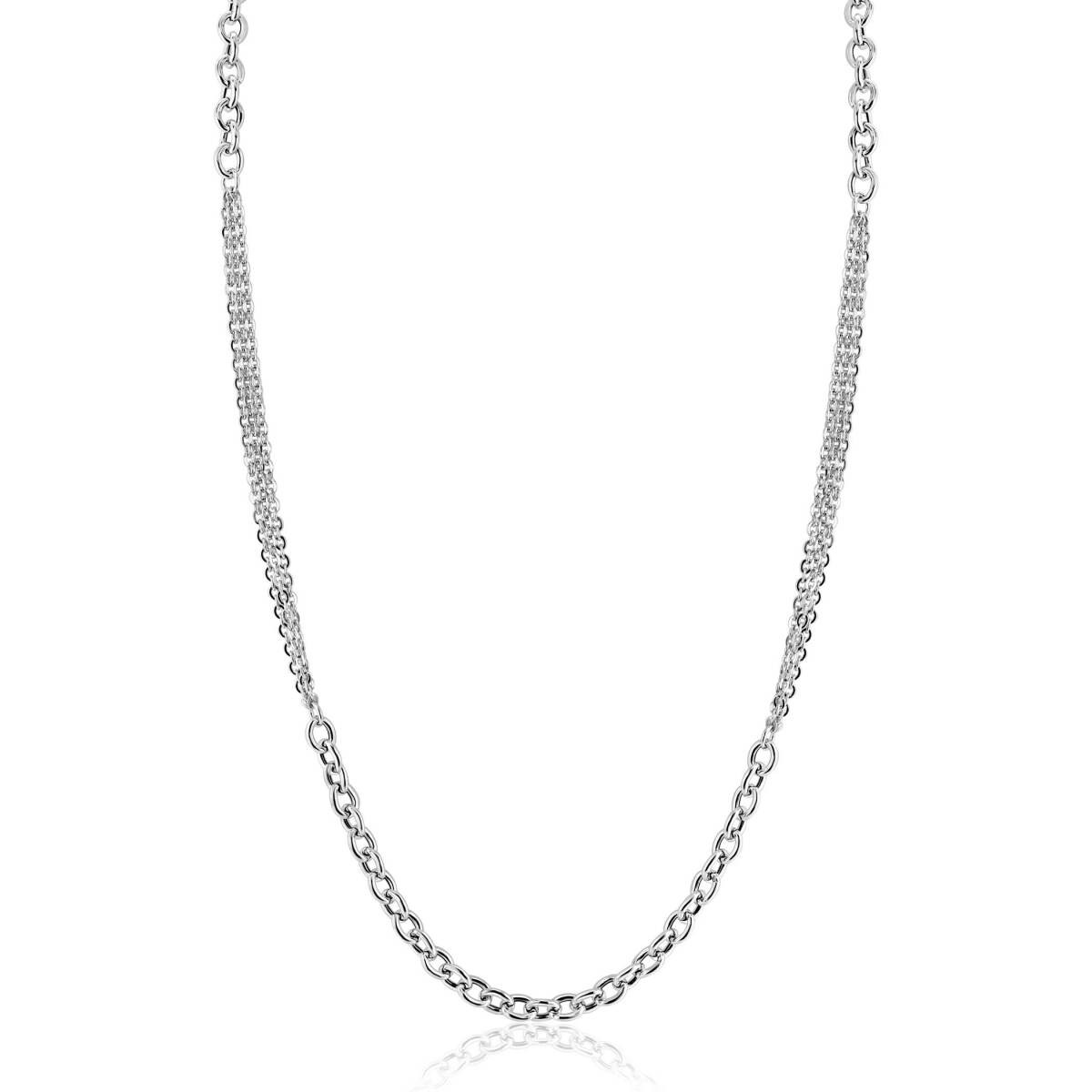 Zinzi ZIC2781 925 zilveren jasseron schakelketting 4.2 mm breed - Lengte 42-47 cm