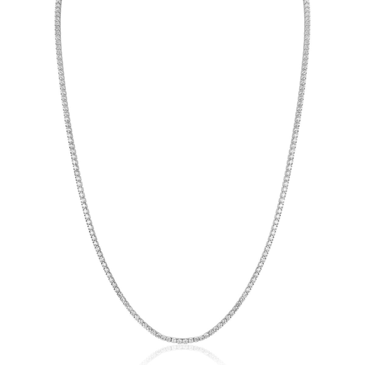 Zinzi ZIC2794 zilveren tennisketting met zirkonia 1.7 mm breed - Lengte 40-43 cm