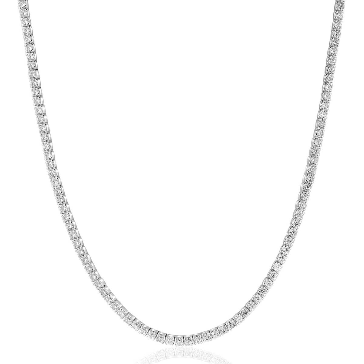 Zinzi ZIC2795 zilveren tennisketting met zirkonia 2.3 mm breed - Lengte 40-43 cm