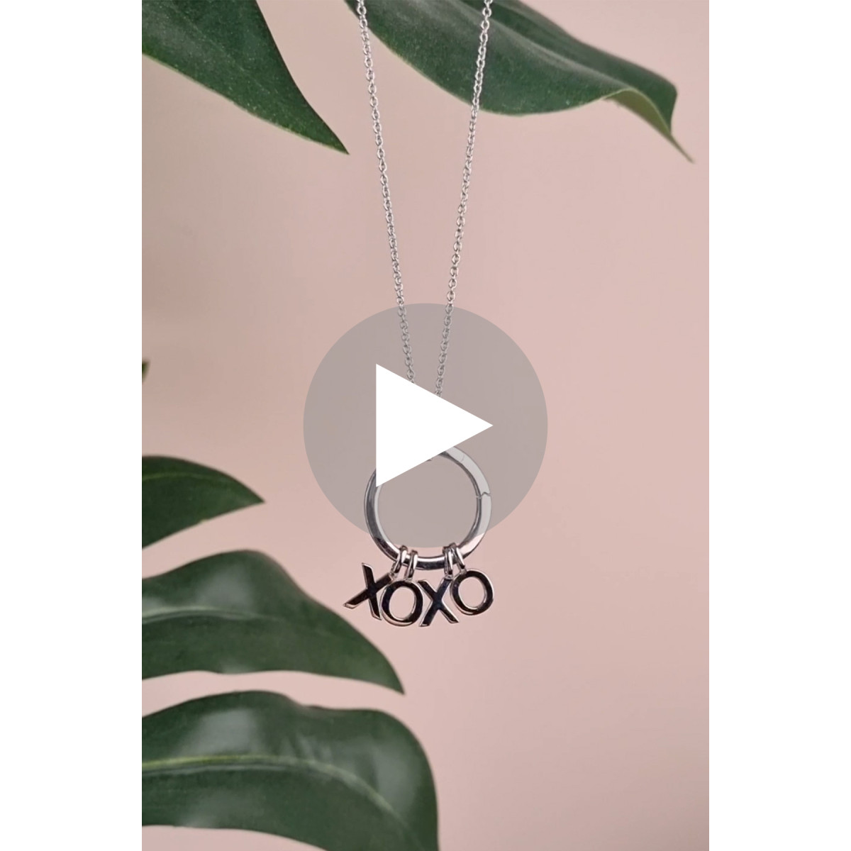 Zinzi ZIH2060 zilveren hanger met zirkonia en bedeltjes 17 mm breed - Hoogte 22.5 mm
