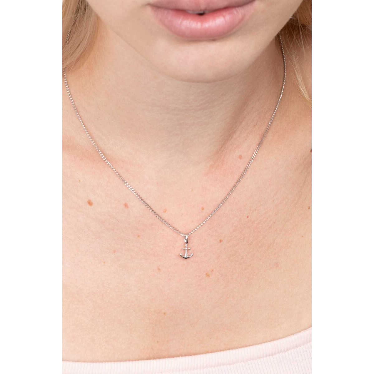 Zinzi ZIH2063 925 zilveren hanger met anker glanzend afgewerkt 7.8 mm breed - Hoogte 14 mm