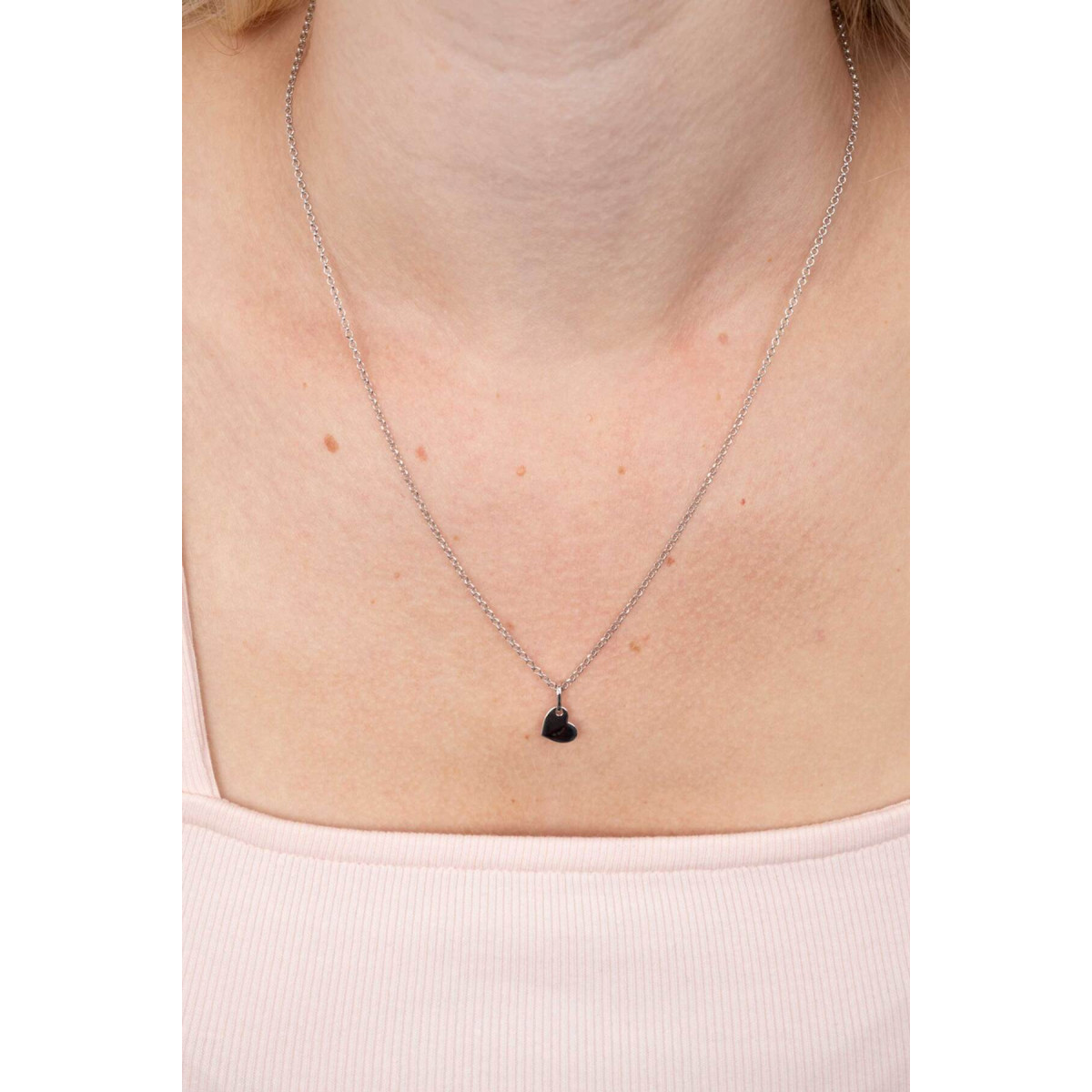Zinzi ZIH2065 925 zilveren hanger met hart glanzend 8.5 mm breed - Hoogte 13.5 mm