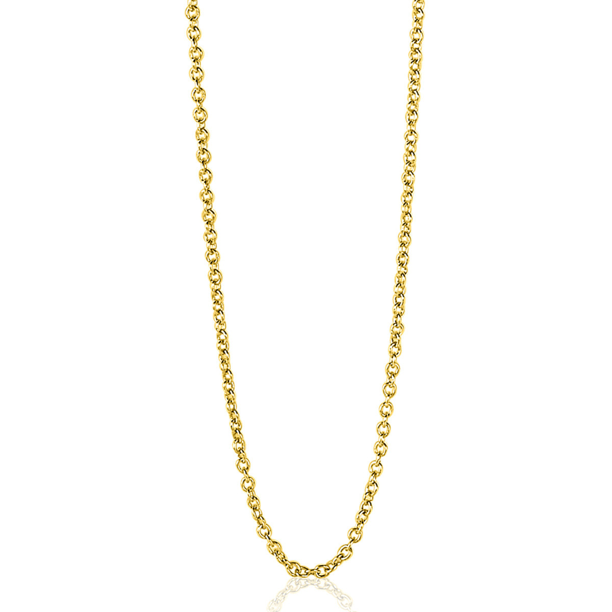 Zinzi ZILC-A45G goudkleurige ketting anker schakels 1.4 mm breed - Lengte 45-48 cm