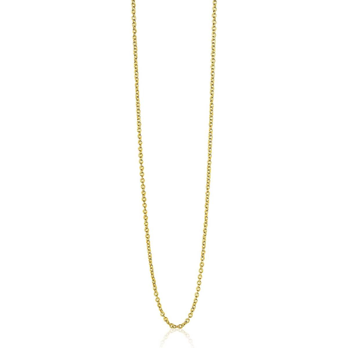 Zinzi ZILC-A45G goudkleurige ketting anker schakels 1.4 mm breed - Lengte 45-48 cm