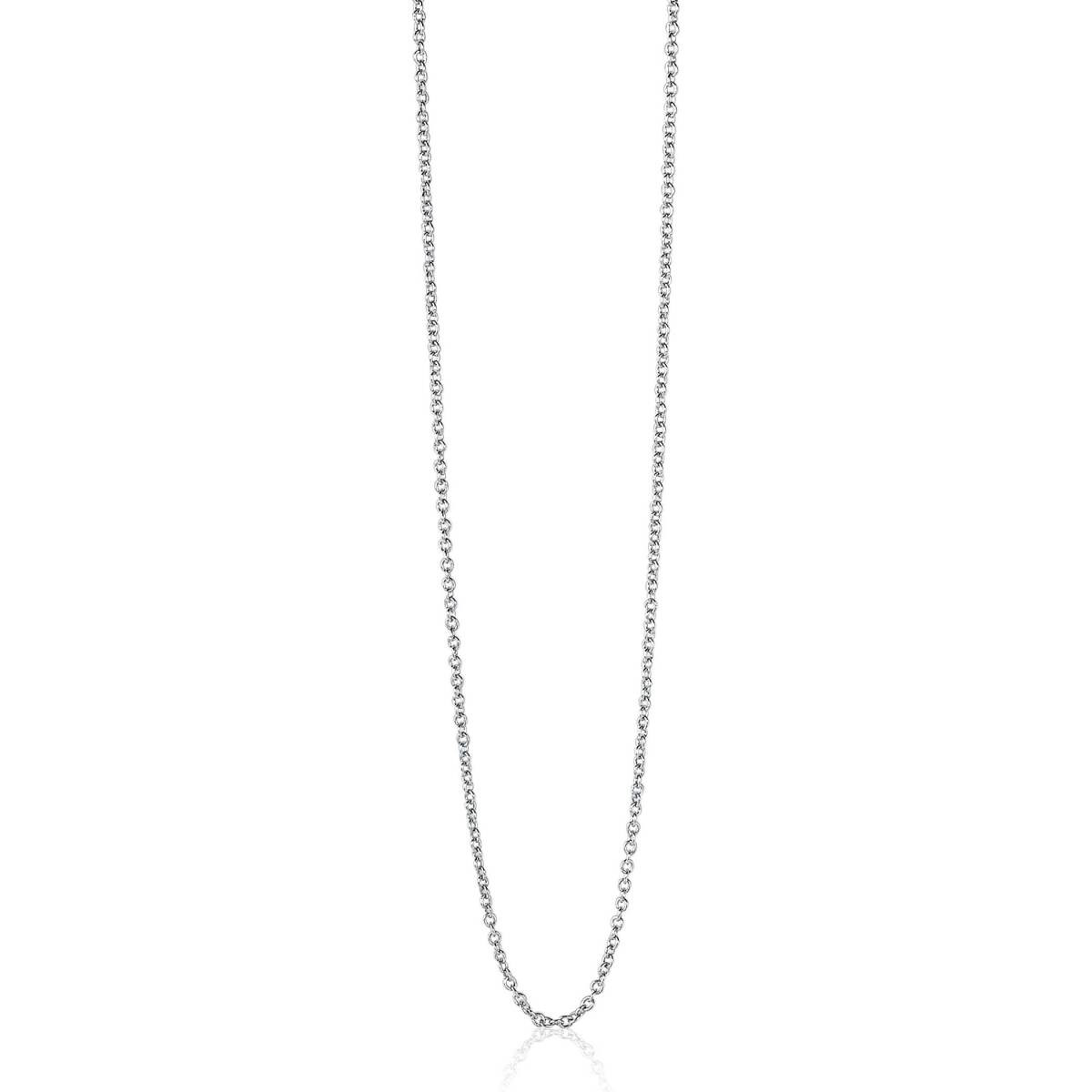Zinzi ZILC-A80 zilveren anker schakelketting 1.4 mm breed - Lengte 80-83 cm