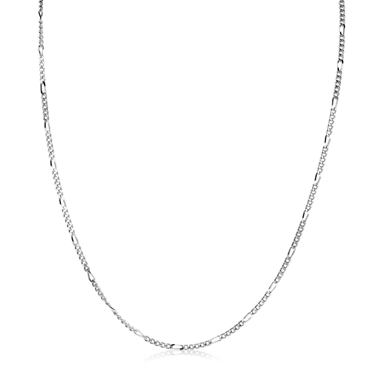 Zinzi ZILC-F42 925 zilveren figaro schakelketting 1.7 mm breed - Lengte 42-45 cm