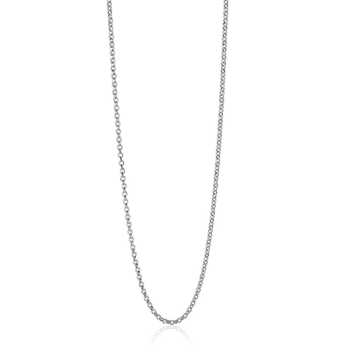 Zinzi ZILC-J60 zilveren jasseron ketting voor hanger 0.3 mm breed - Lengte 60-63 cm