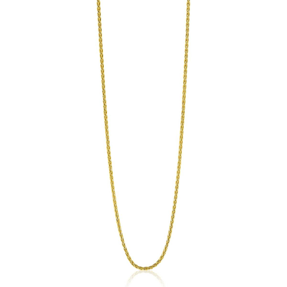 Zinzi ZILC-P70G goudkleurige ketting voor hanger vossenstaart 1.1 mm breed - Lengte 70-73 cm