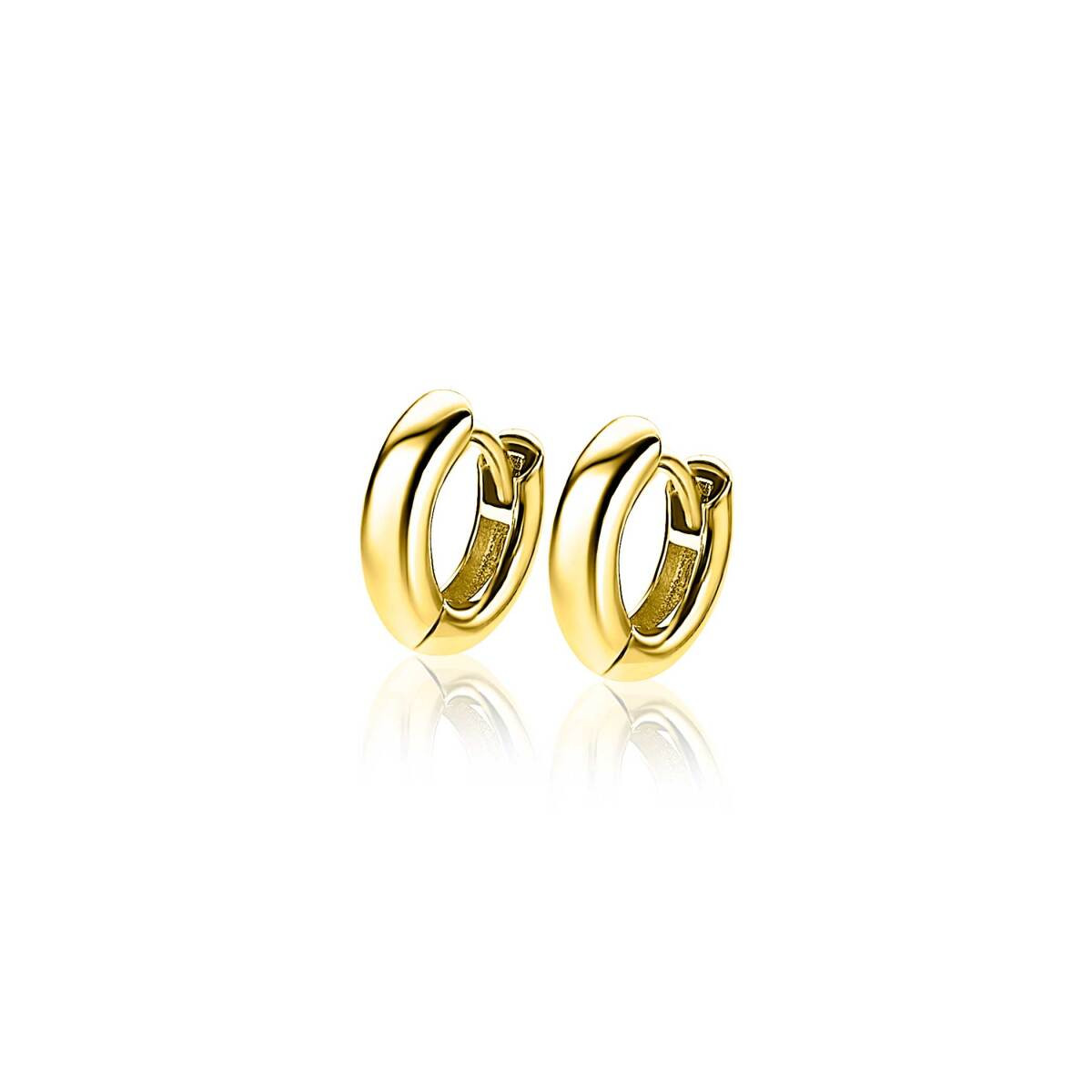 Zinzi ZIO189G goudkleurige oorringen cirkel 3 mm breed - Diameter 12 mm