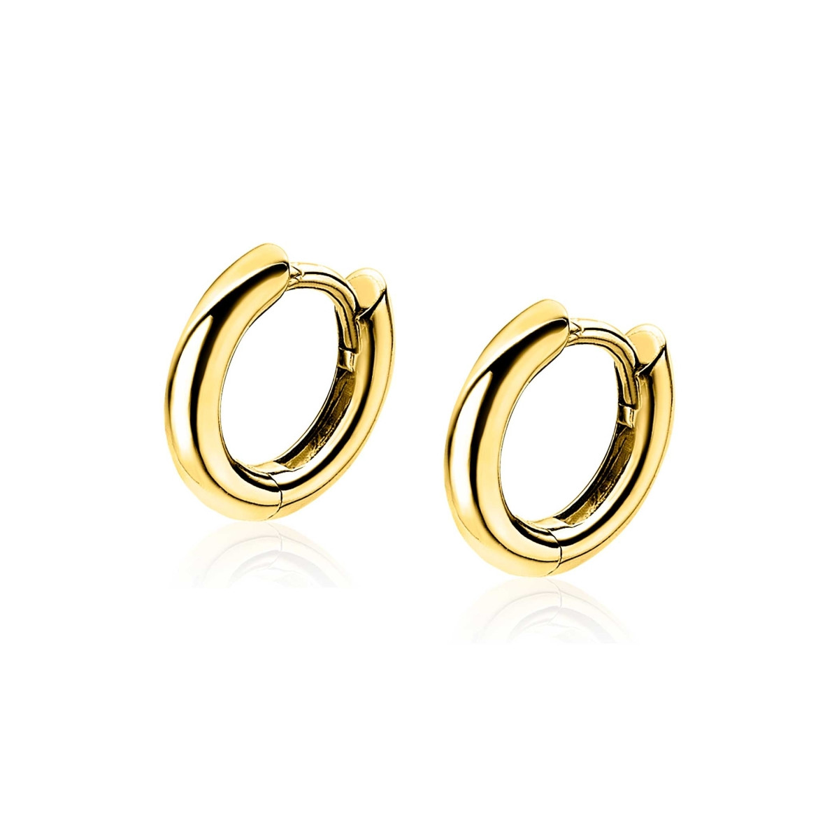 Zinzi ZIO194G goudkleurige oorringen rond 2 mm breed - Diameter 12 mm