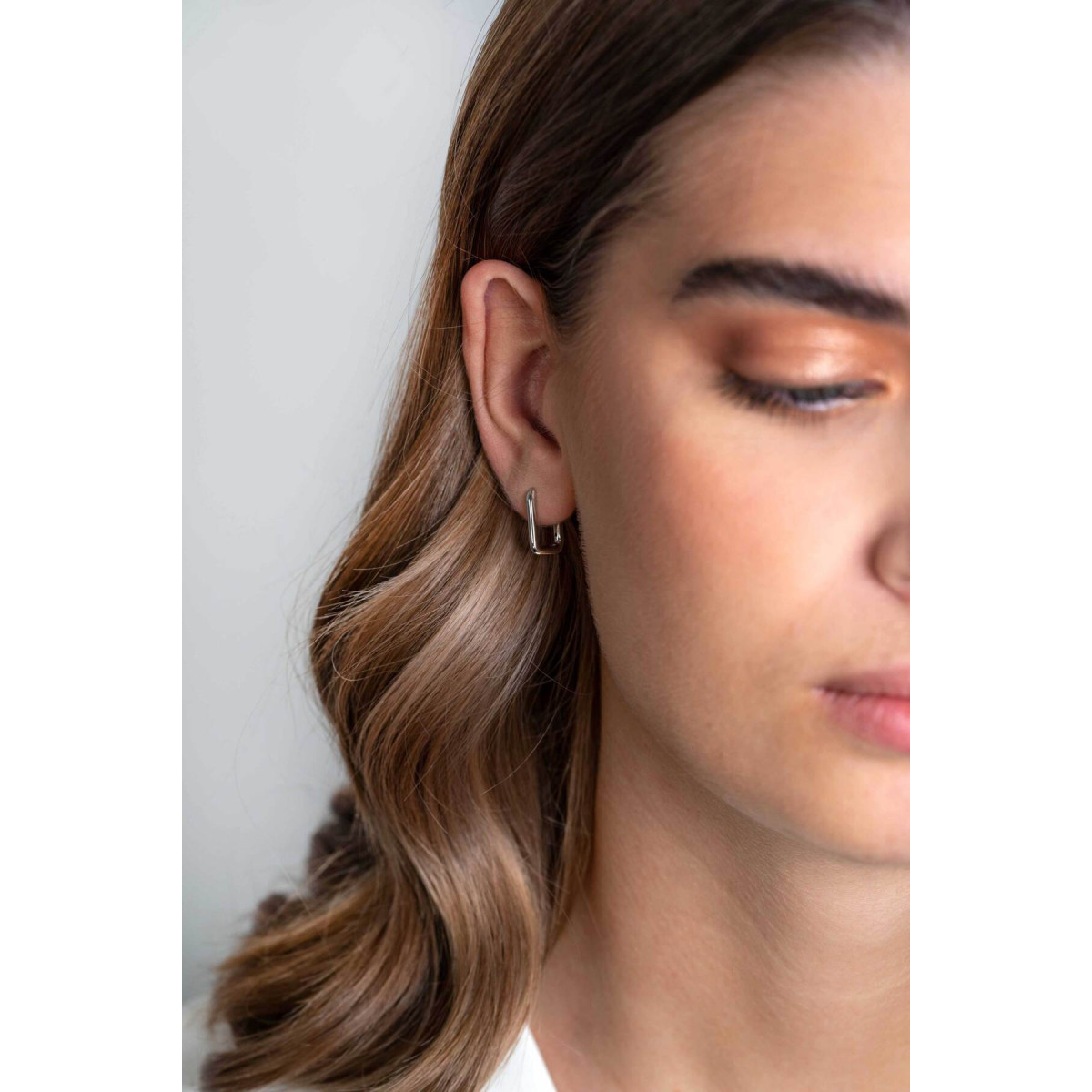Zinzi ZIO2221 zilveren klapoorringen rechthoek 2 mm breed - Hoogte 15 mm