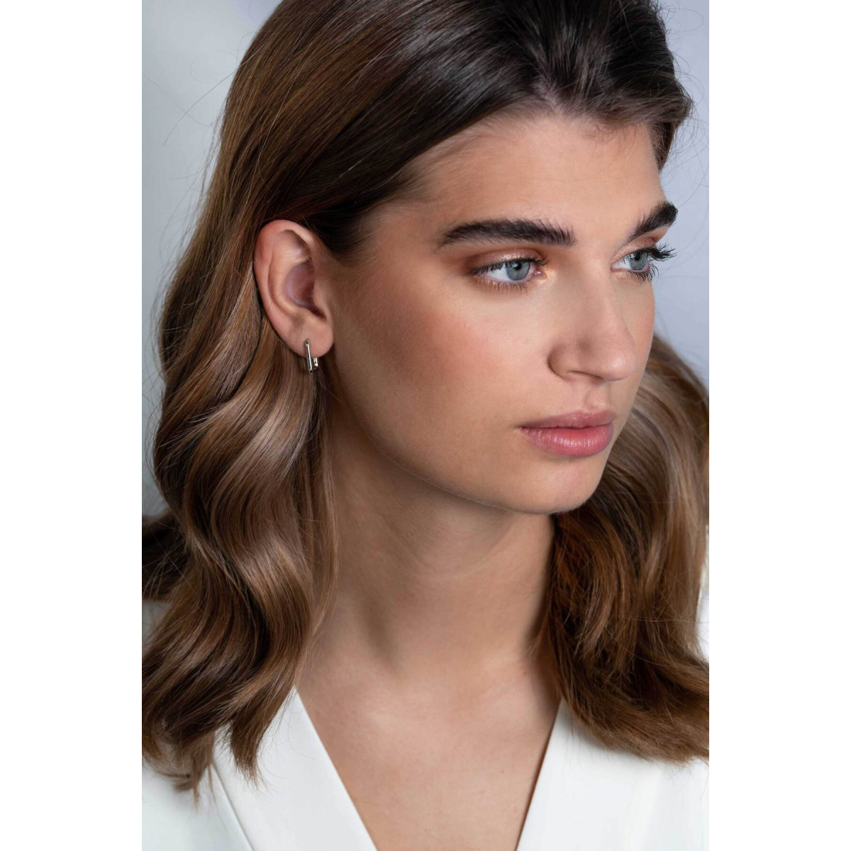 Zinzi ZIO2221 zilveren klapoorringen rechthoek 2 mm breed - Hoogte 15 mm