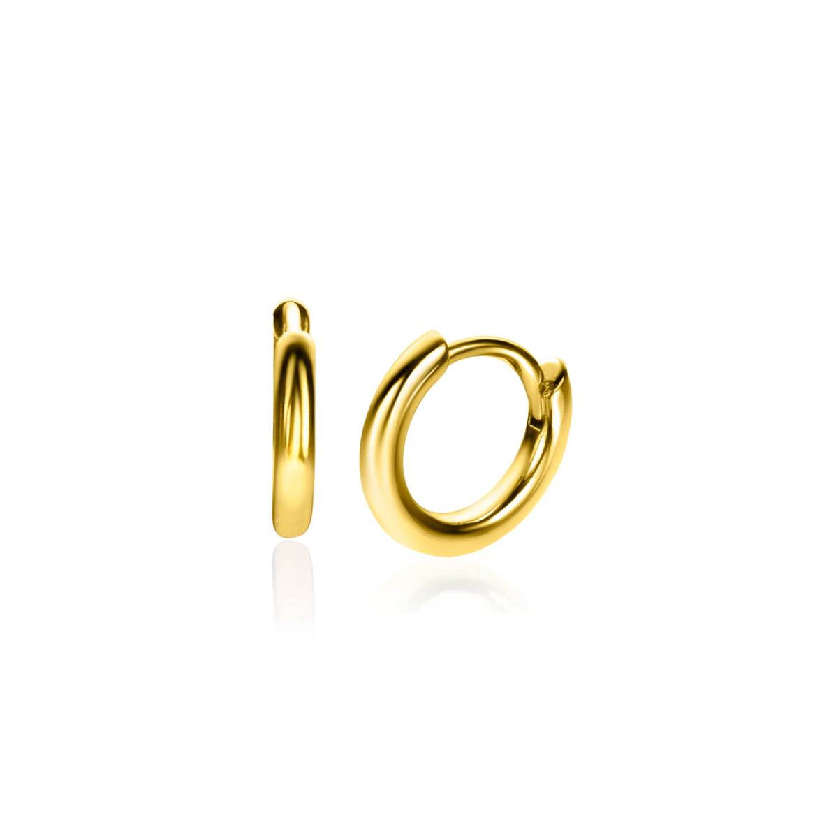 Zinzi ZIO2261G goudkleurige oorringen 2 mm breed - Diameter 10 mm