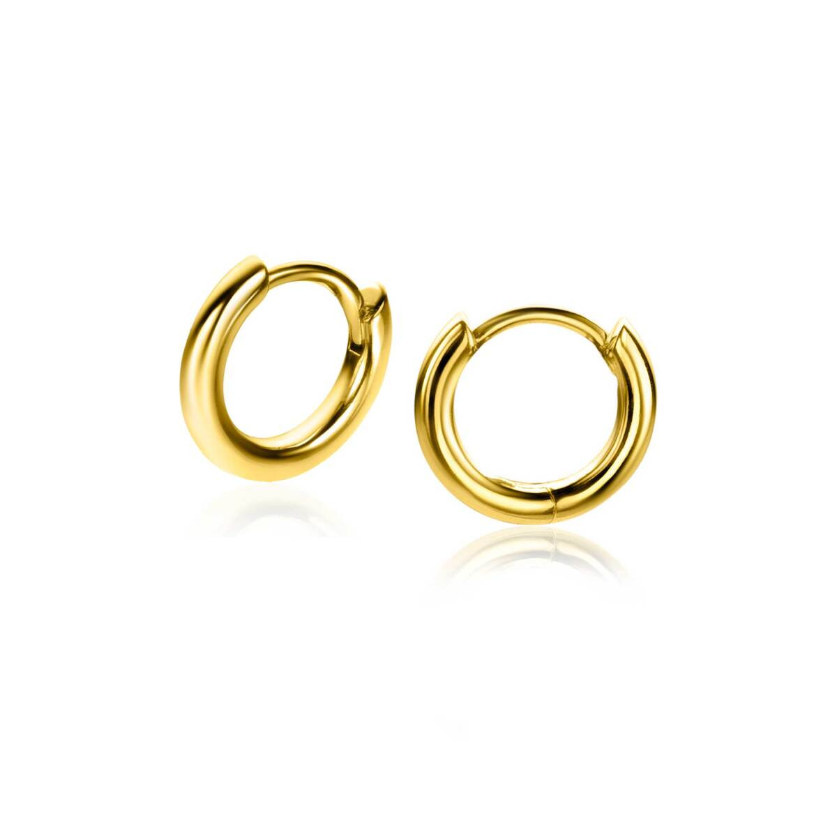 Zinzi ZIO2261G goudkleurige oorringen 2 mm breed - Diameter 10 mm
