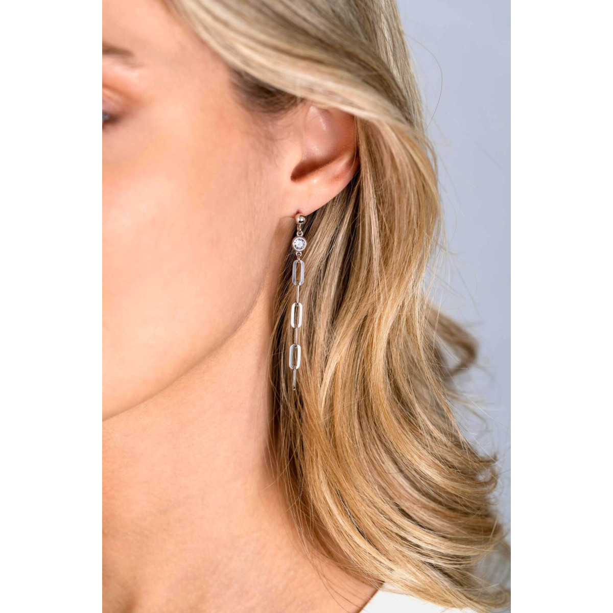 Zinzi ZIO2363 925 zilveren oorstekers met briljant geslepen zirkonia 5.3 mm breed - Hoogte 58 mm