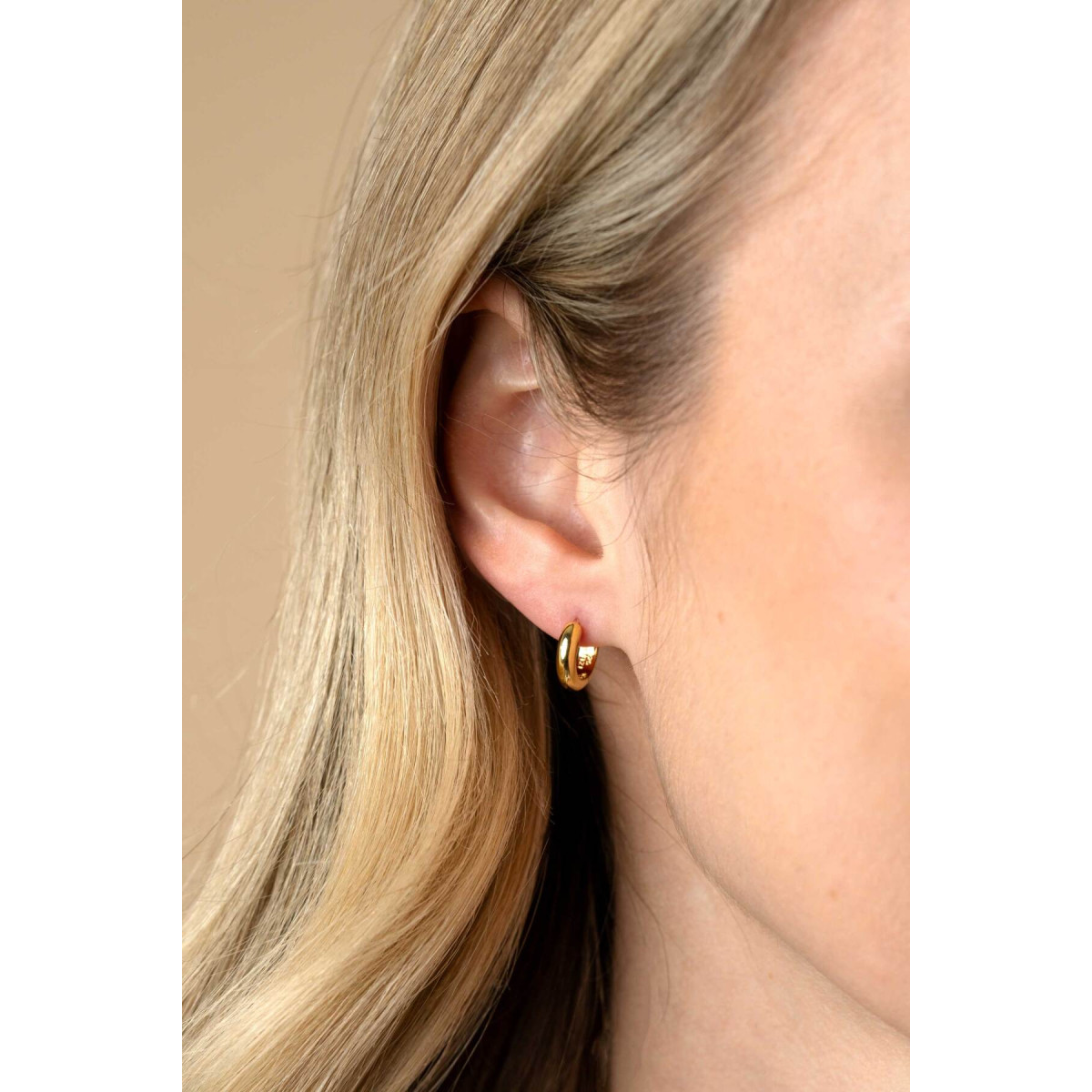 Zinzi ZIO2600G goudkleurige oorringen 3 mm breed - Diameter 12.5 mm