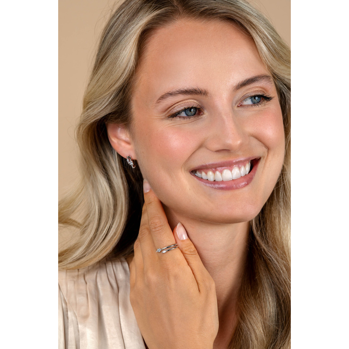 Zinzi ZIO2689 zilveren oorstekers met marquise zirkonia 5 mm breed - Hoogte 12 mm