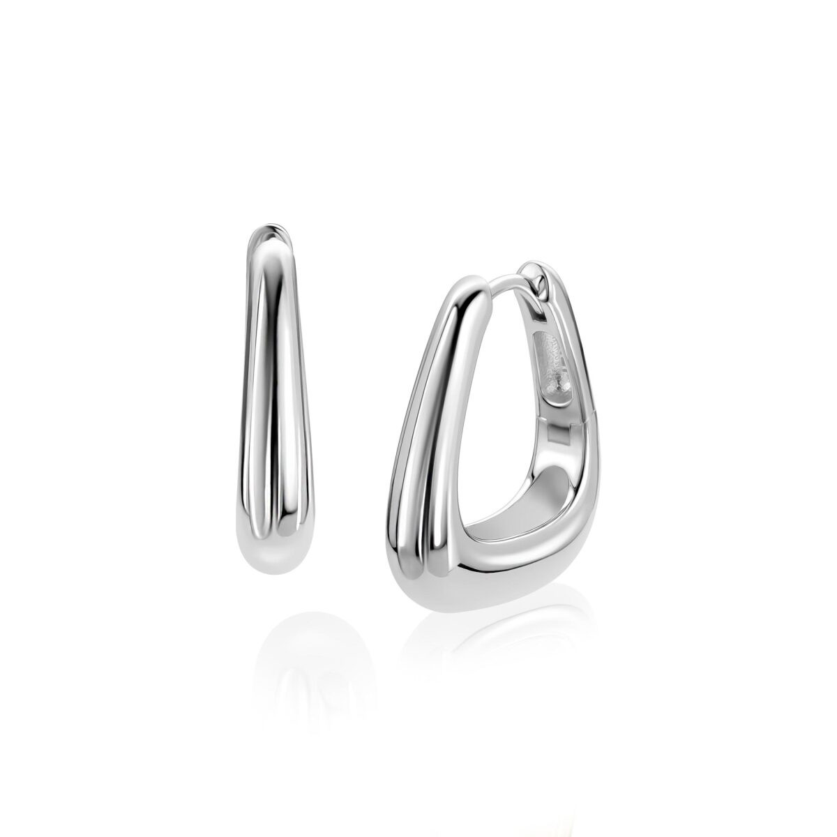 Zinzi ZIO2805 zilveren oorringen cirkel 3 mm breed - Diameter 21 mm