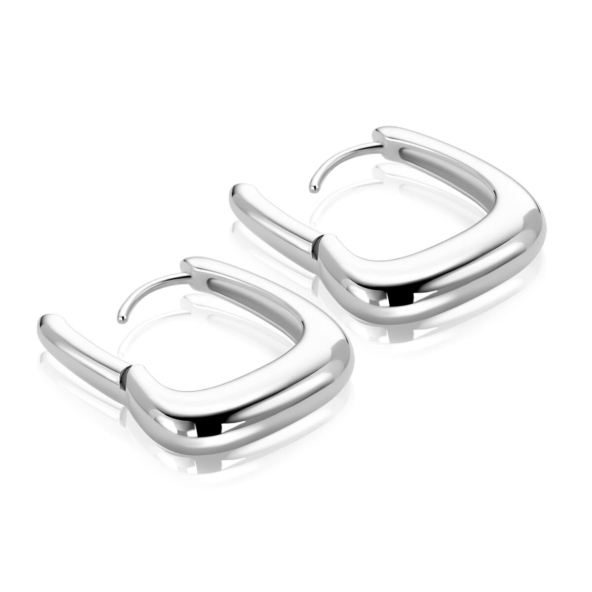 Zinzi ZIO2805 zilveren oorringen cirkel 3 mm breed - Diameter 21 mm