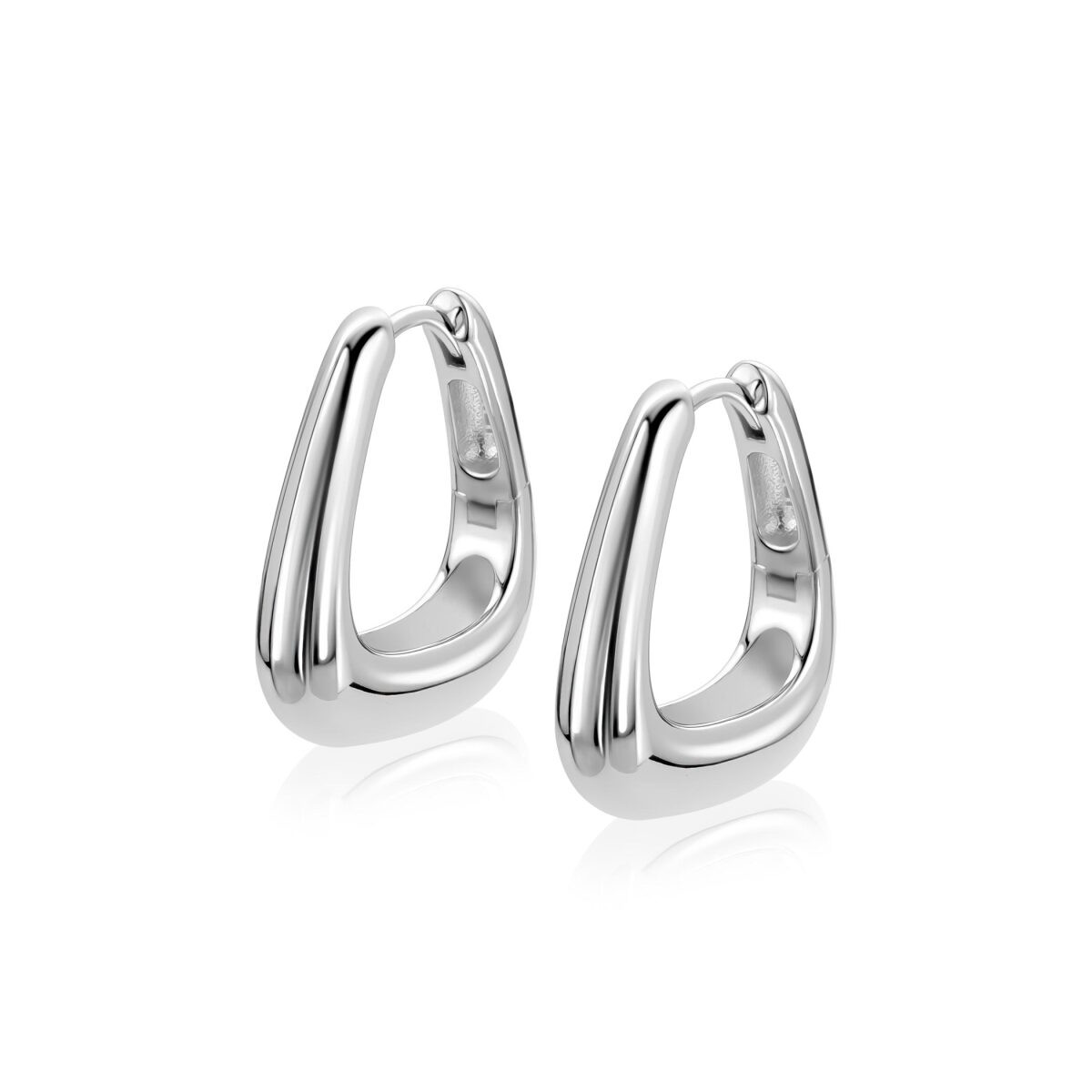 Zinzi ZIO2805 zilveren oorringen cirkel 3 mm breed - Diameter 21 mm