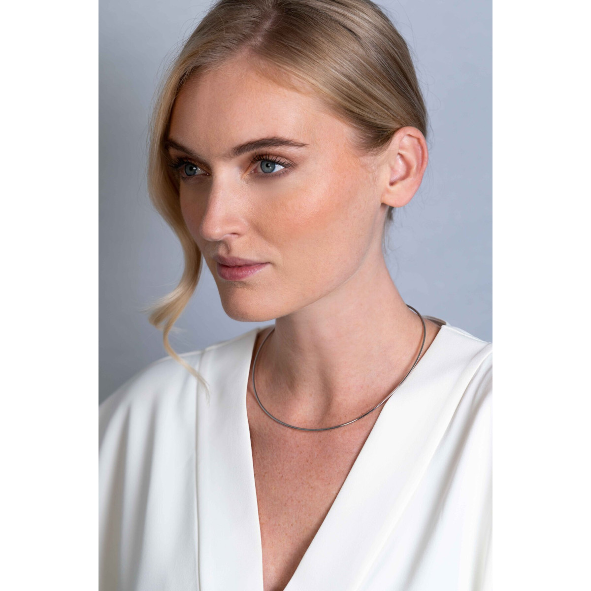 Zinzi ZIOM15-43 zilveren omega schakelketting 1.5 mm breed - Lengte 43 cm